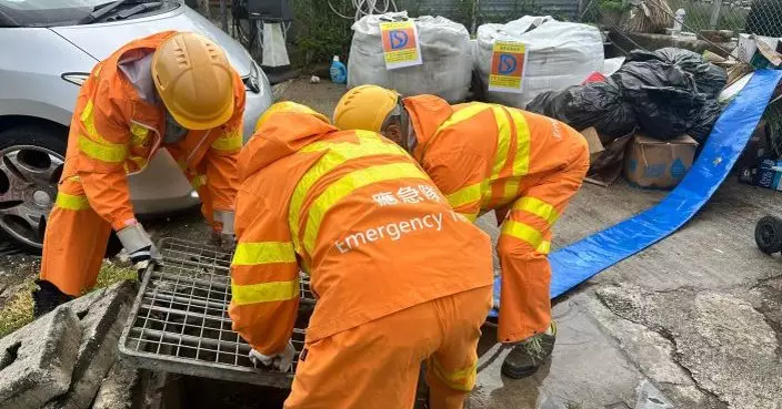 風暴塔巴｜渠務署：暫無水浸個案　60隊緊急應變隊伍巡查清理水浸黑點