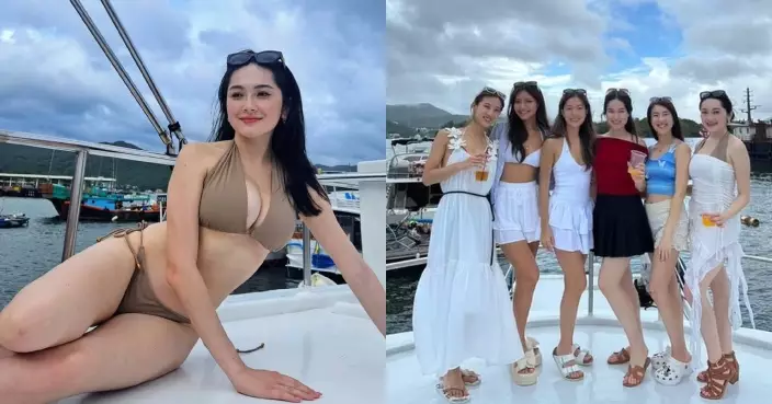 應屆港姐賽後情誼不變 何詠多拉大隊出海開P晒水着