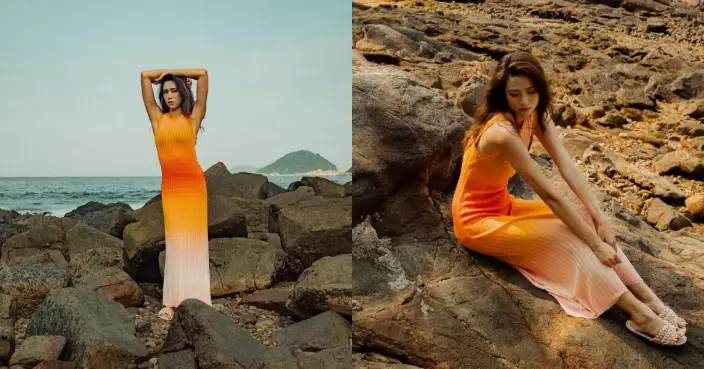 「最強Body」劉穎鏇海邊留倩影 貼身長裙展模特兒般好身材