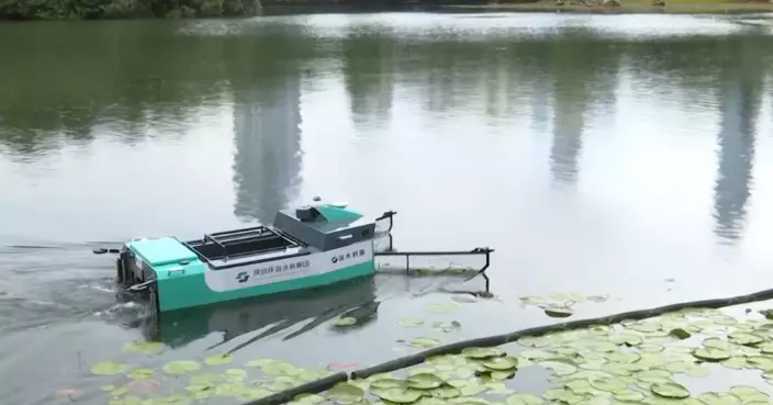 機械人執勤！深圳無人清潔車掃街撈垃圾 清潔船40分鐘搞掂5萬平方米湖面