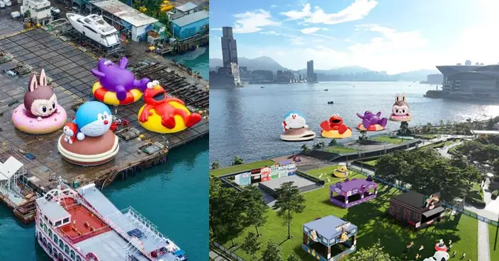 維港海上大巡遊｜巨型充氣多啦A夢、KAWS &#038; 芝麻街、滑嘟嘟及 LABUBU 10月25日現身維港