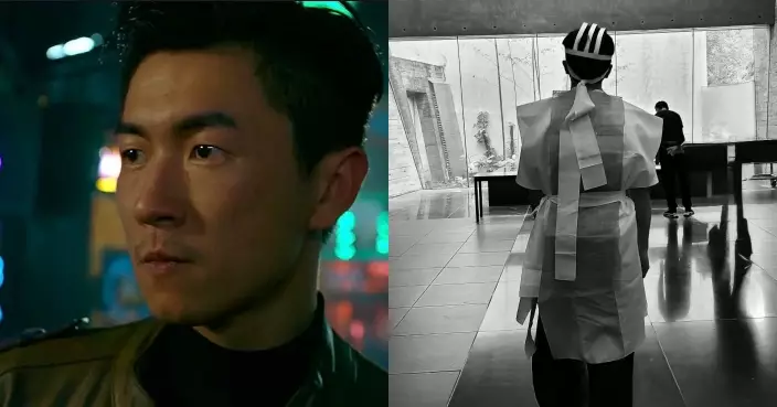 馬貫東披喪服背影照 IG感人悼念父親