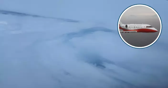 風暴樺加沙｜拍攝內部結構 飛行服務隊定翼機穿過風眼