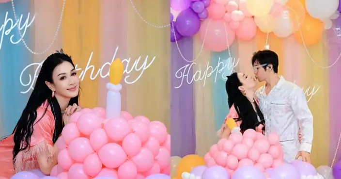 鍾麗緹55歲生日搞「睡衣派對」與細12歲老公當眾咀爆放閃