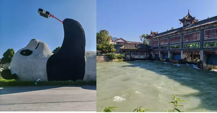 港媒川渝行｜從水利工程到「自拍熊貓」 都江堰見證兩千年智慧與文化