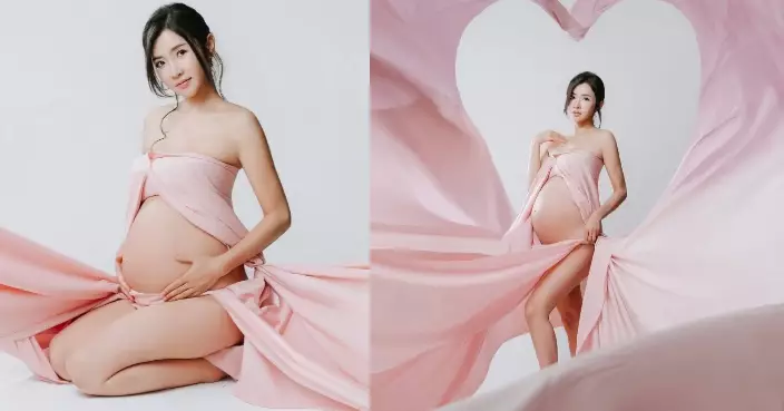 前東張女神「卸貨」前拍孕婦寫真 利穎怡貼孕照：肚皮颱風都係第一次！