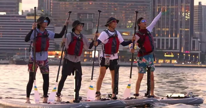 夜粥先生幾多點｜MIRROR「夜粥組」難忘於海中心欣賞日落 4子成功挑戰站立板排獲讚團結