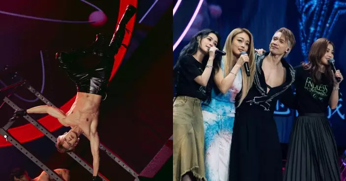 關智斌爆肌開鑼 容祖兒阿Sa阿嬌台上瘋狂抽水 鄭希怡皮鏈誘惑勁hot