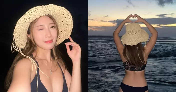 陳欣茵晒泳衣照大騷34E導彈身材 網民激讚：正到彈起！