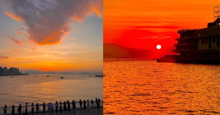 風暴樺加沙 ｜颱風前夕現「火燒雲」網民憂暴風大到癲 天文台解畫美景成因