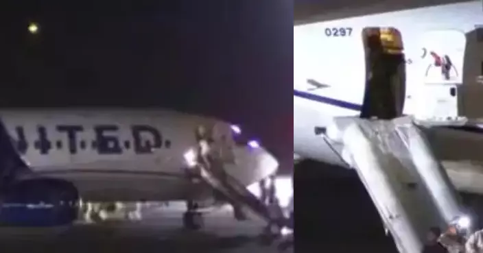 美聯合航空波音客機疑貨艙火警  緊急迫降關西機場兩人輕傷送院