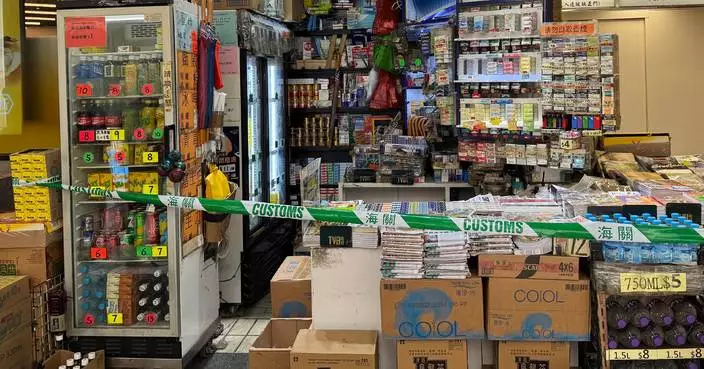 海關控煙新例生效後首執法  搗私煙銷售點及貯存庫檢132萬支私煙拘 7人