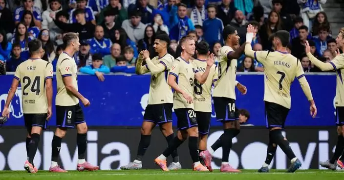 西甲聯賽　巴塞羅那作客3:1反勝奧維多