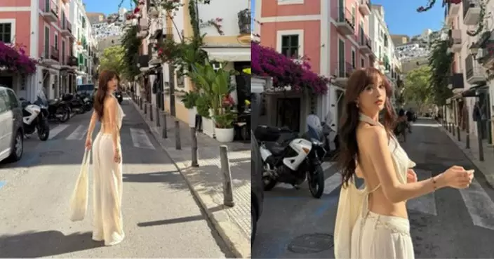 陳靜西班牙真空上陣晒火辣身材 透視裝蜜桃臀若隱若現