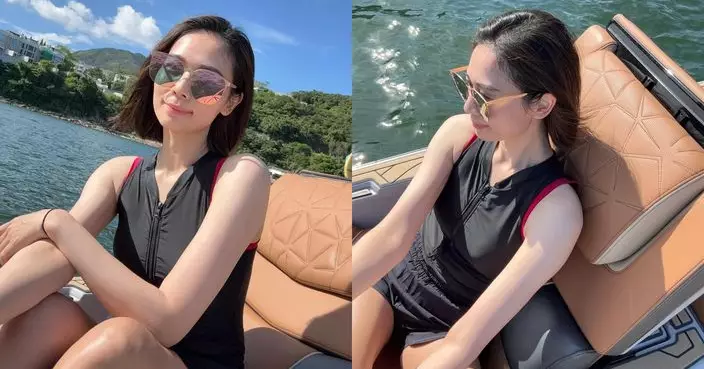 楊秀惠出海放鬆 素顏零死角獲網民激讚