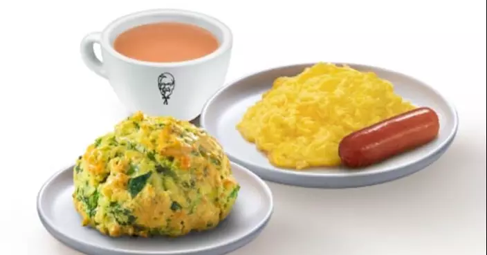 KFC爆茜香蜜鬆餅新鮮出爐 早餐新概念美味登場