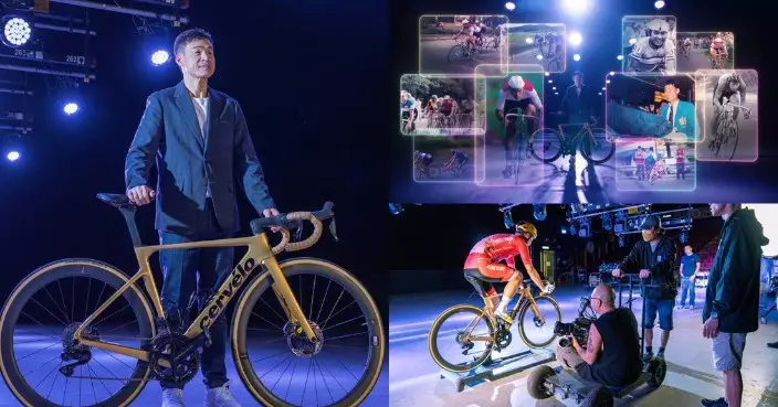 TVB「第十五屆全國運動會」定檔宣傳片首播 港隊殿堂級單車運動員洪松蔭現身錄影廠喪踩單車