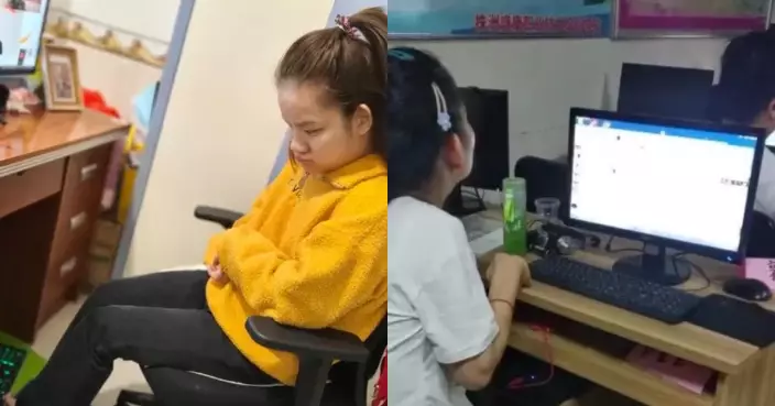 自幼腦癱雙手畸形失自理能力 湖南女雙腳打字創業成電商設計師改寫命運