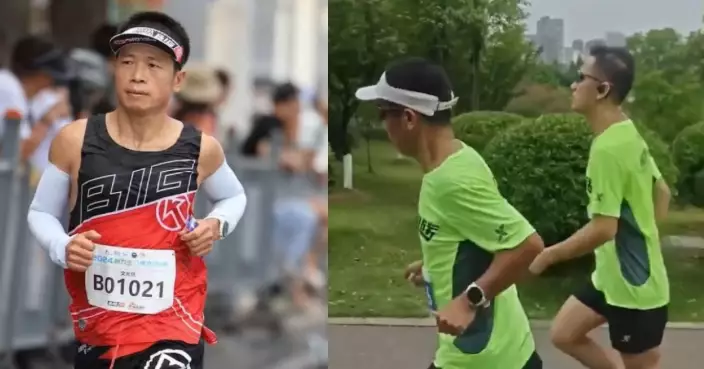 陪跑14名視障跑者7年 長沙工程師用50釐米短繩牽出2000公里「光明路」