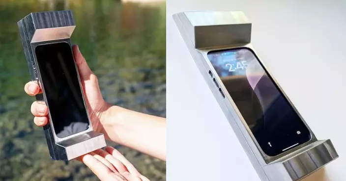 玩太久手勁酸！美公司創新設計近3KG手機殼重如啞鈴 助戒手機成癮