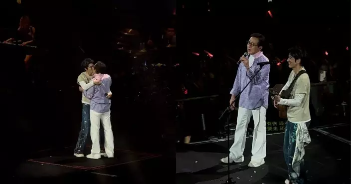 成龍、王力宏合唱後「嘴對嘴」錫錫 跨齡之交友誼見證