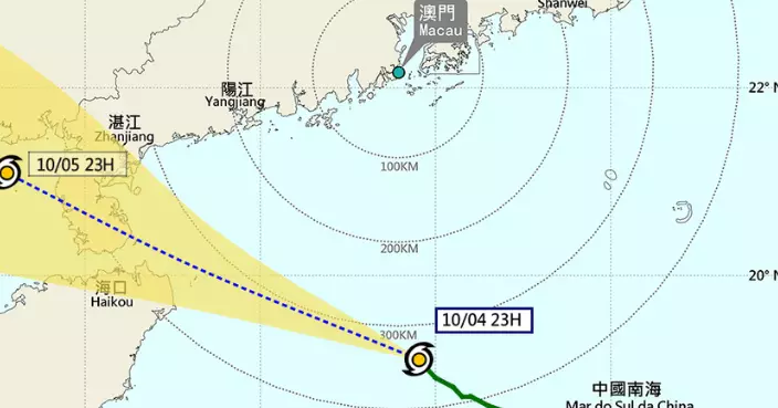 天氣｜澳門氣象局﹕將於凌晨2時至4時改發8號東南風球