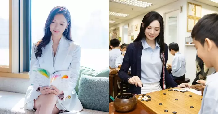 馮盈盈出席活動與小朋友對弈 感受圍棋樂趣與魅力