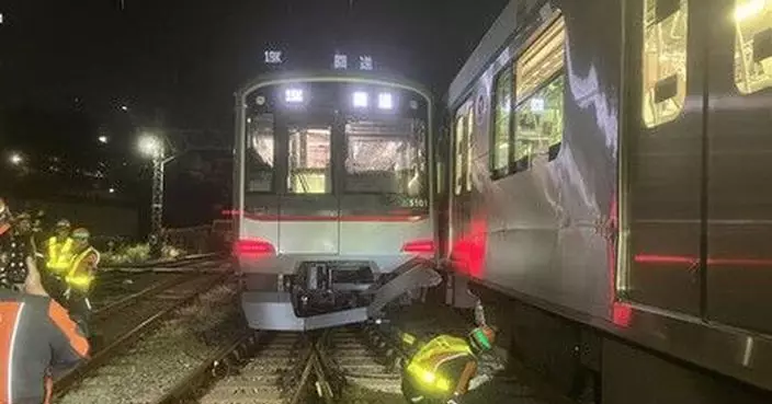 東京附近列車相撞完成處理　服務回復正常