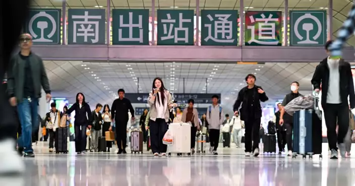 黃金周將結束全國鐵路回程客流高峰 料10.7發送旅客逾1900萬人次