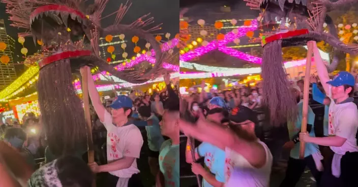 洪助昇升呢做「龍頭大哥」 舉120磅火龍頭嚇到失平衡：唔夠膽再試！