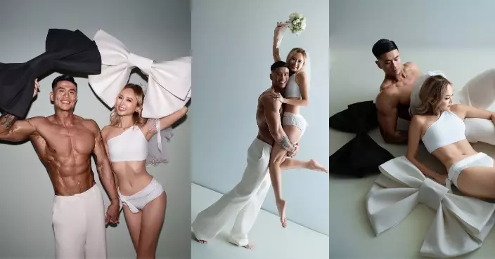 「𡃁妹」李綺雯夥梁愷傑晒靚肌婚照 健身CP操Fit身型IG齊齊放閃