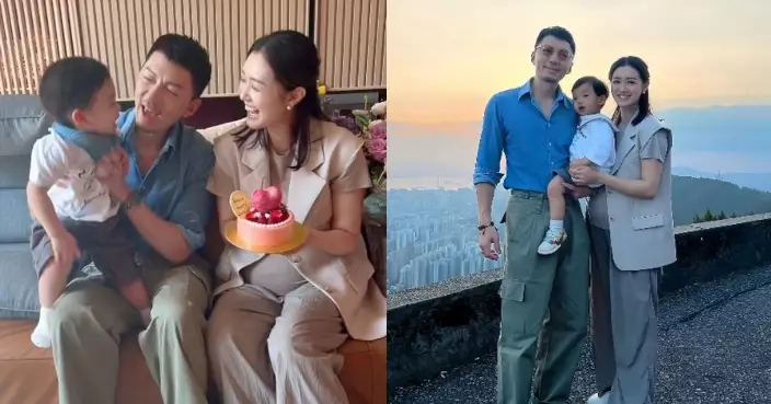 張寶兒34歲生日與老公囝囝簡單過 歎完下午茶再上飛鵝山睇日落