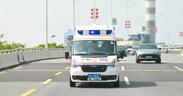 跨境直通救護車試行演練 盧寵茂料年底前計劃擴展至南沙