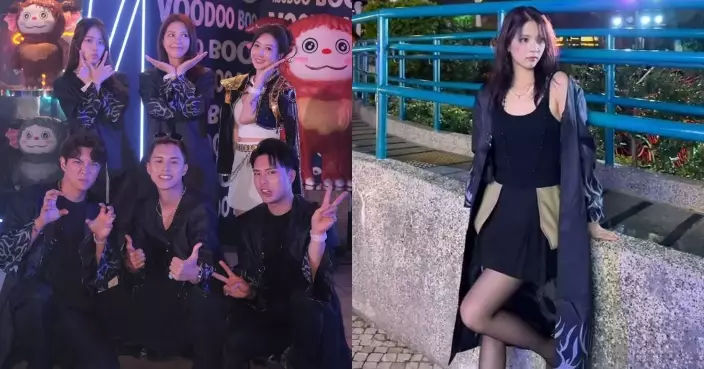 攜方家「仔女、新抱」去主題公園玩 陳曉華短裙黑絲上陣勁吸睛