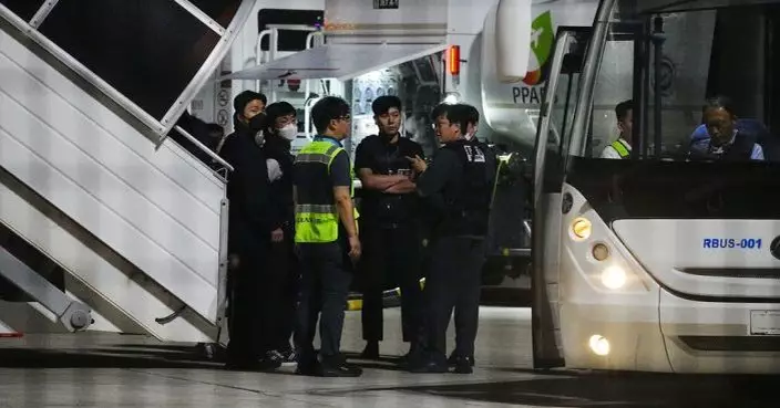 64名從事電詐等犯罪活動遭柬埔寨扣押南韓公民 乘包機回國