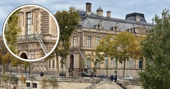 巴黎羅浮宮遭劫 3匪乘升降台闖入搶走9件珠寶後逃去