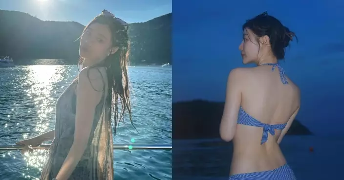 吳沚默趁降溫前出海玩 晒比堅尼照做「影后」