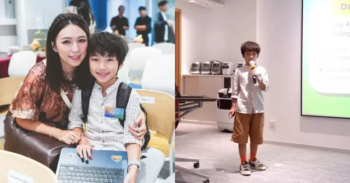 孫慧雪8歲大仔受邀公開演講 緊張但表現淡定令媽媽勁自豪