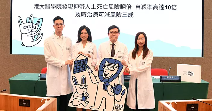 港大研究指抑鬱症人士死亡風險高一倍 及時治療可降三成