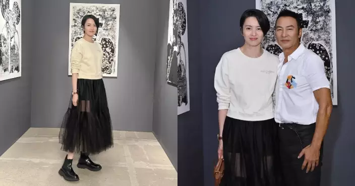 梁詠琪慕名參觀任達華畫展 感嘆：目不暇給！