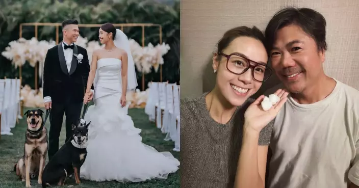 黃心穎手執棉花賀結婚2周年 與老公泥鯭簡單慶祝已滿足