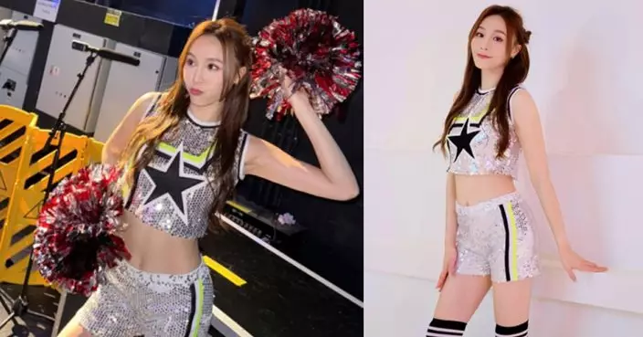 鄧伊婷重拾啦啦隊本色 閃亮造型晒纖腰長腿