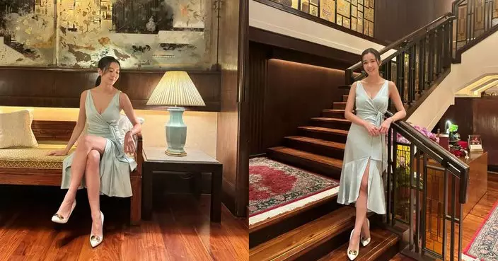 麥明詩剖白產後身材焦慮「驚返唔到從前」 修身成功晒深溝戰衣