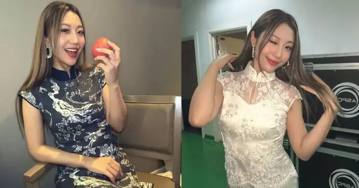 支嚳儀大馬登台展示驚人唱功 旗袍Look盡顯豐滿玲瓏曲線