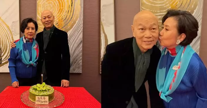 汪明荃為羅家英搞飯局補祝79歲生日 送香吻甜蜜滿瀉
