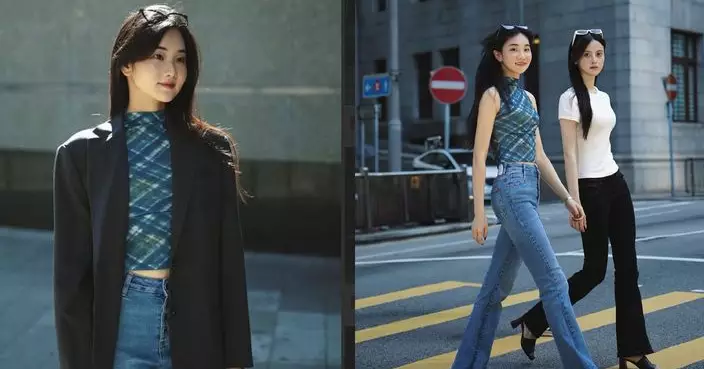 應屆港姐季軍袁文靜晒高挑表妹 家族優越身材成熱話