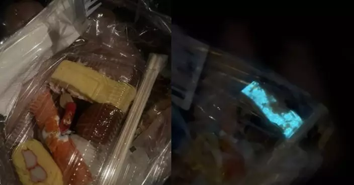 壽司會發光？泰男外賣驚見「藍光壽司」 專家警告：別吃