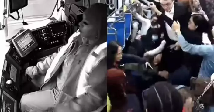 女司機疲勞駕駛瞌眼瞓 美輕軌時速80公里飆車過彎險脫軌 乘客遭甩落地腦震蕩