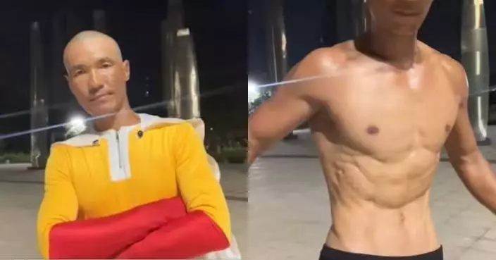 受《一拳超人》啟發！內地網紅持續完成1000日魔鬼訓練 驚人變化曝光