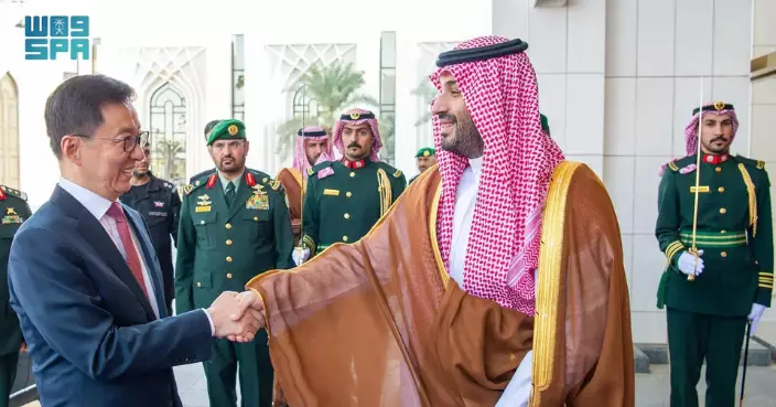 韓正訪問沙特  晤王儲兼首相穆罕默德